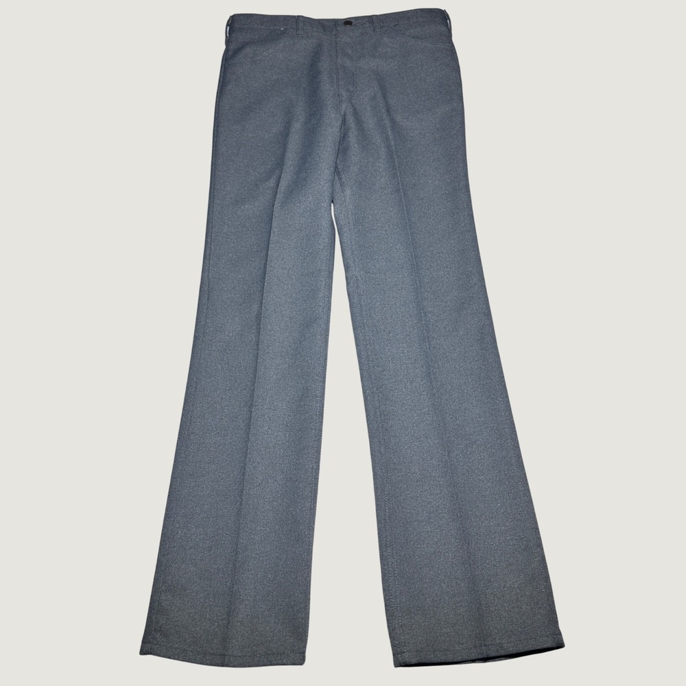 Wrangler Wrancher Pants Mens 34x34 Bootcut Poly Twill USA Made Vintage 70s 80s